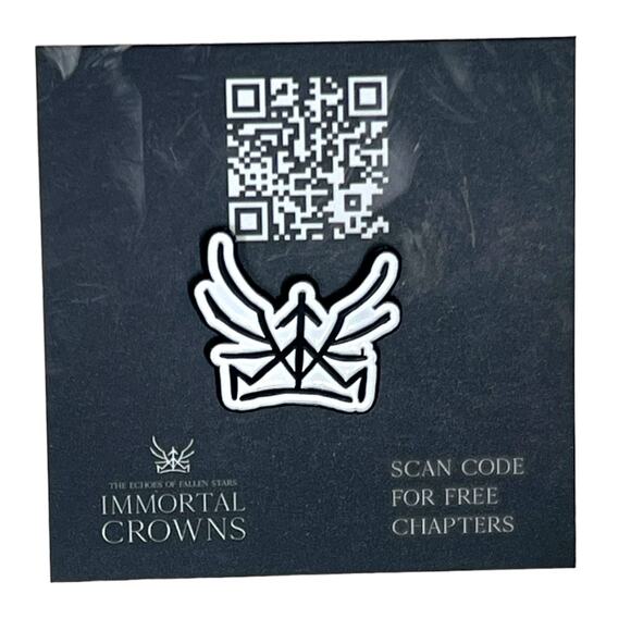 Beacon Box Immortal Crowns Series by J.D. Netto Enamel Pin - June 2022 Pride Box - Picture 3 of 5